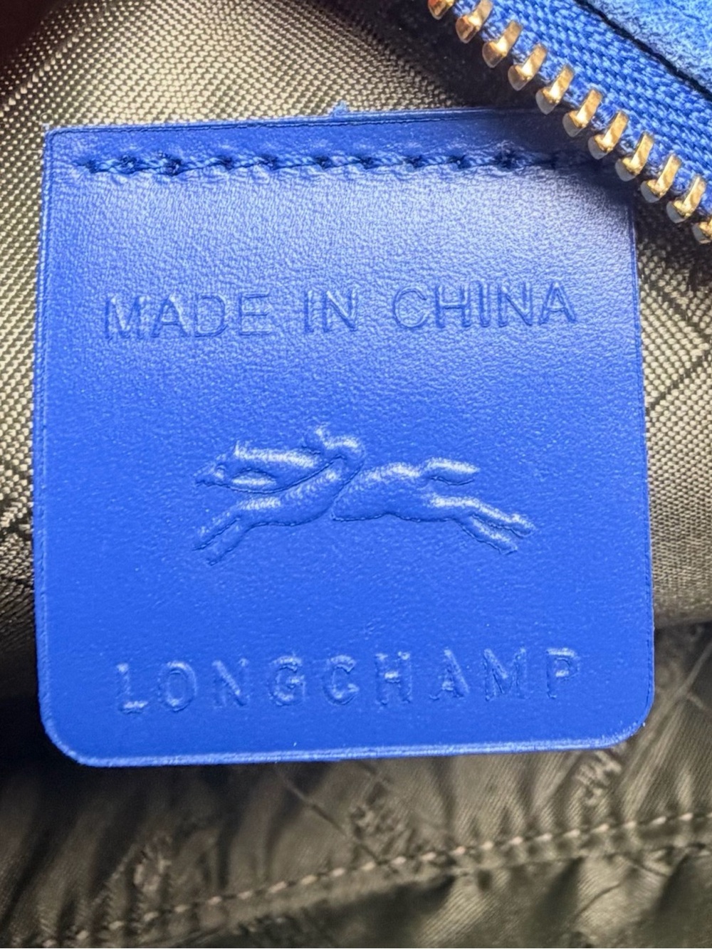 Longchamp Cavalcade Round Suede Belt Bag in Blue NWT - Picture 2 of 10
